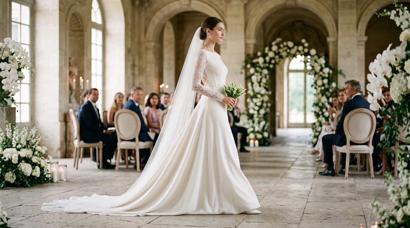 An Asteria couple walking through the atelier gallery
